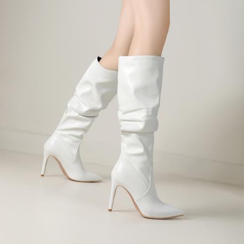 Womens Boots | Anika Buckle Knee High Boots Boots Beige