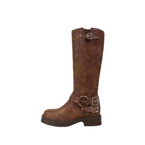 Womens Boots | Miles Buckle Knee High Boots Boots Boots