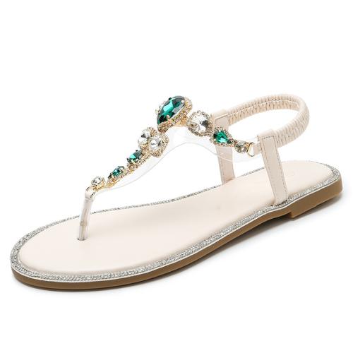 Womens Flat Sandals | Aislinn Embellished Strappy Sandals Flat Sandals Flat Sandals