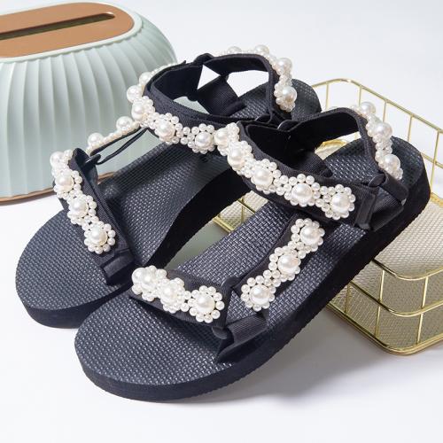 Womens Flat Sandals | Wish You The Best Embellished Sandals Flat Sandals Black