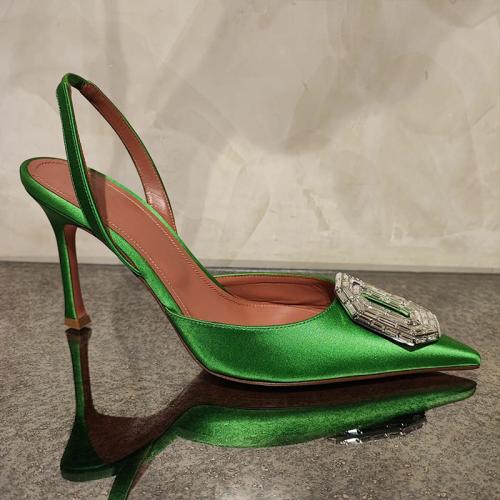 Womens Heels | Hooked On The Look Slingback Pumps Heels Green