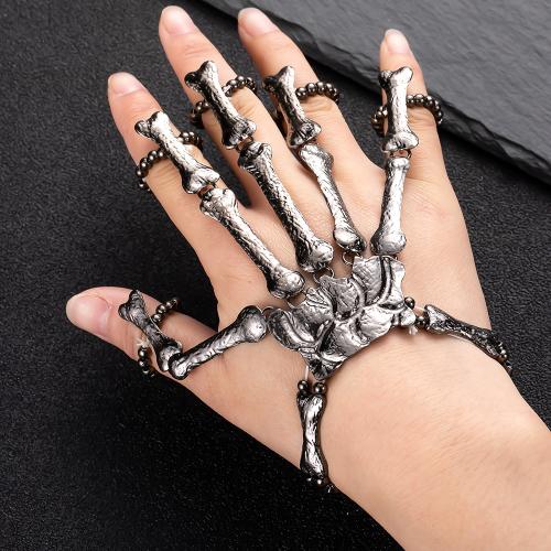 Womens Jewelry | Skeleton Shivers Hand Chain Accessories Gunmetal