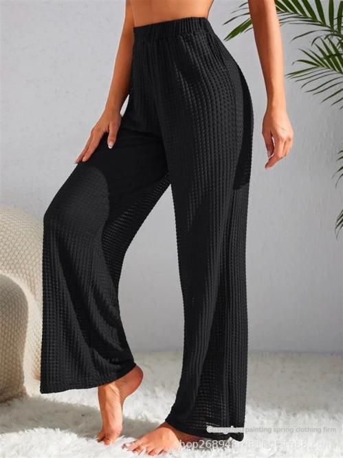 Womens Matching Sets | Carol Crochet Pant Set Clothing Black