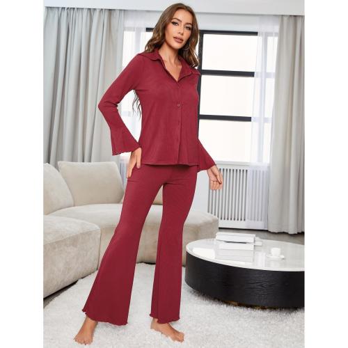 Womens Matching Sets | Everlasting Textured Pant Set Clothing Brown