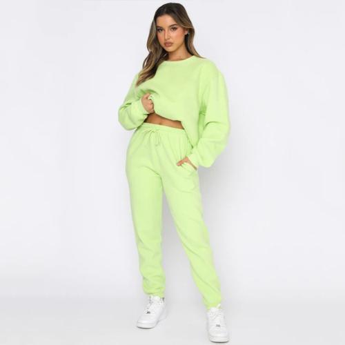 Womens Matching Sets | Endless Trips Fleece Jogger Set Clothing Lime